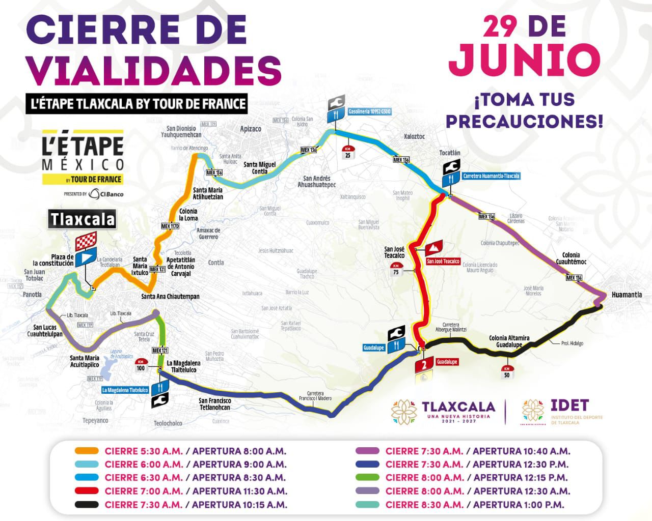 Implementará SSC dispositivo de seguridad vial durante el L’étape Tlaxcala by Tour de France